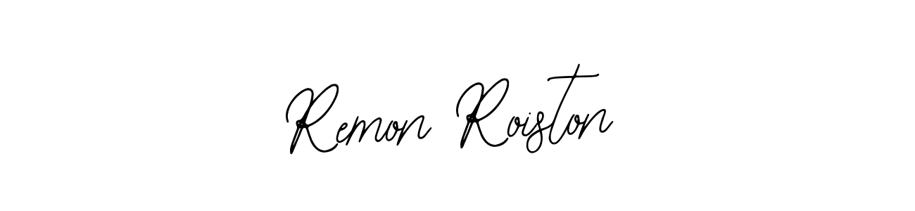 if you are searching for the best signature style for your name Remon Roiston. so please give up your signature search. here we have designed multiple signature styles  using Bearetta-2O07w. Remon Roiston signature style 12 images and pictures png