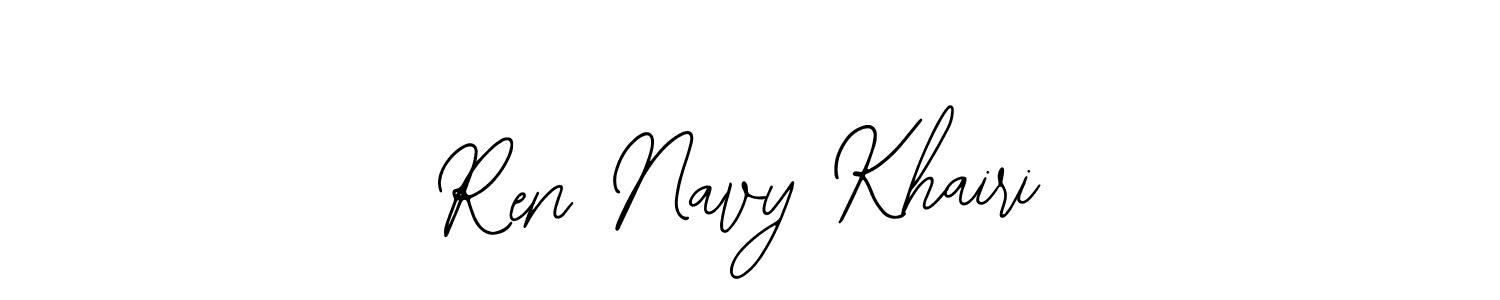 Similarly Bearetta-2O07w is the best handwritten signature design. Signature creator online .You can use it as an online autograph creator for name Ren Navy Khairi. Ren Navy Khairi signature style 12 images and pictures png