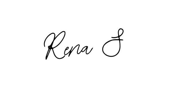 Design your own signature with our free online signature maker. With this signature software, you can create a handwritten (Bearetta-2O07w) signature for name Rena S. Rena S signature style 12 images and pictures png