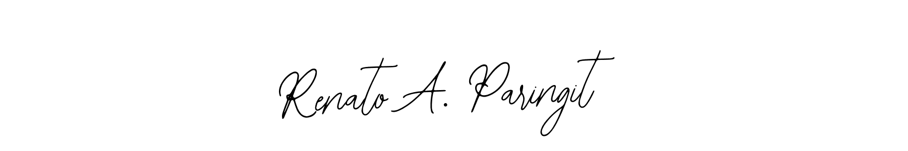 How to make Renato A. Paringit signature? Bearetta-2O07w is a professional autograph style. Create handwritten signature for Renato A. Paringit name. Renato A. Paringit signature style 12 images and pictures png