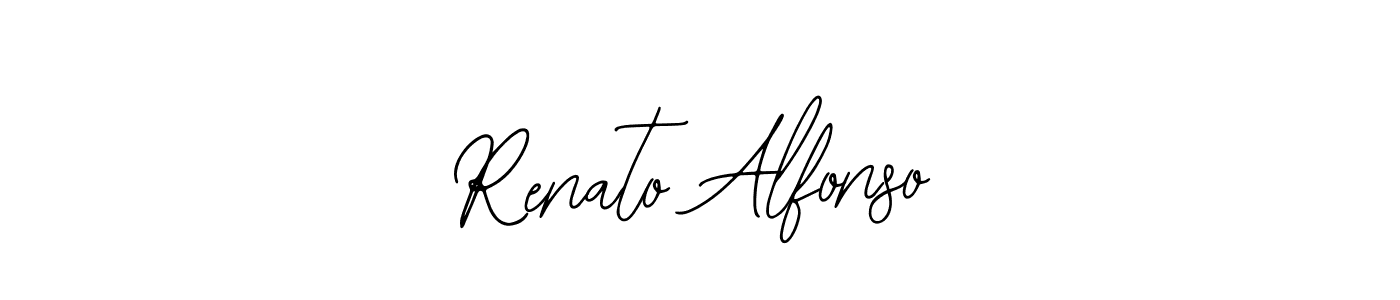 How to make Renato Alfonso name signature. Use Bearetta-2O07w style for creating short signs online. This is the latest handwritten sign. Renato Alfonso signature style 12 images and pictures png