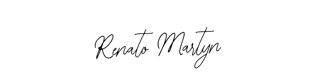 How to make Renato Martyn name signature. Use Bearetta-2O07w style for creating short signs online. This is the latest handwritten sign. Renato Martyn signature style 12 images and pictures png