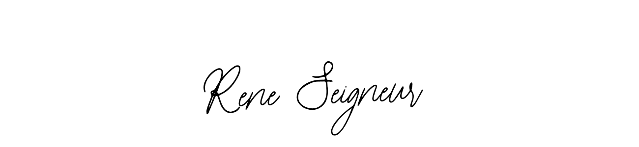 How to make Rene Seigneur name signature. Use Bearetta-2O07w style for creating short signs online. This is the latest handwritten sign. Rene Seigneur signature style 12 images and pictures png