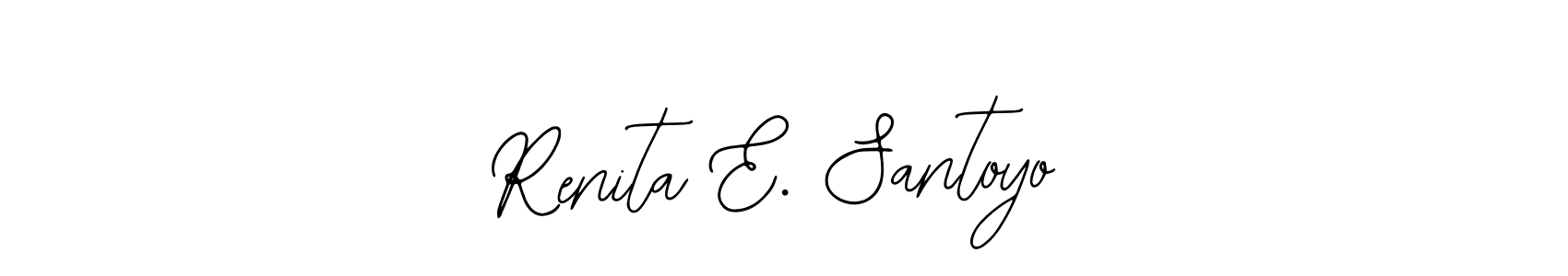 Create a beautiful signature design for name Renita E. Santoyo. With this signature (Bearetta-2O07w) fonts, you can make a handwritten signature for free. Renita E. Santoyo signature style 12 images and pictures png
