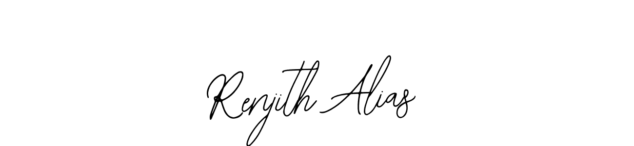 Also You can easily find your signature by using the search form. We will create Renjith Alias name handwritten signature images for you free of cost using Bearetta-2O07w sign style. Renjith Alias signature style 12 images and pictures png