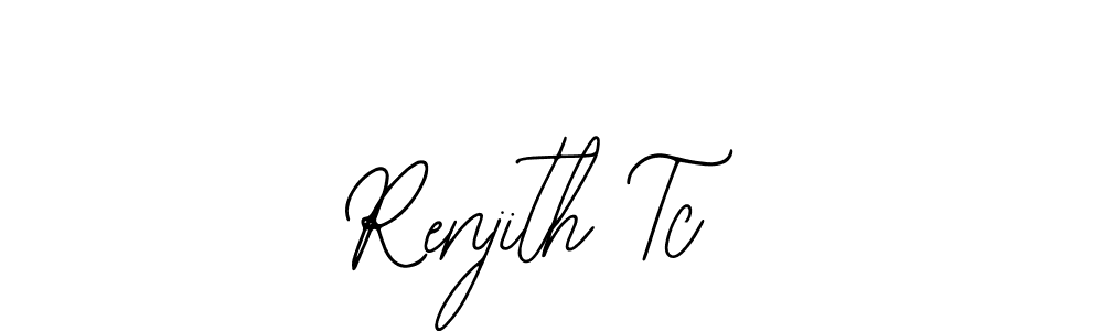 Design your own signature with our free online signature maker. With this signature software, you can create a handwritten (Bearetta-2O07w) signature for name Renjith Tc. Renjith Tc signature style 12 images and pictures png