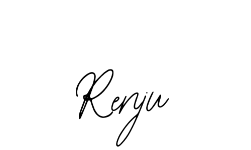 if you are searching for the best signature style for your name Renju. so please give up your signature search. here we have designed multiple signature styles  using Bearetta-2O07w. Renju signature style 12 images and pictures png