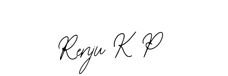 You should practise on your own different ways (Bearetta-2O07w) to write your name (Renju K P) in signature. don't let someone else do it for you. Renju K P signature style 12 images and pictures png