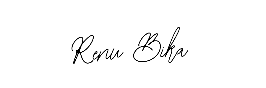 Use a signature maker to create a handwritten signature online. With this signature software, you can design (Bearetta-2O07w) your own signature for name Renu Bika. Renu Bika signature style 12 images and pictures png