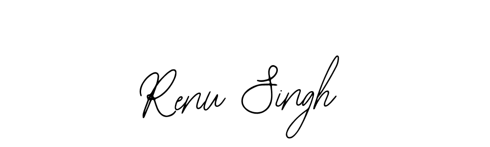 You should practise on your own different ways (Bearetta-2O07w) to write your name (Renu Singh) in signature. don't let someone else do it for you. Renu Singh signature style 12 images and pictures png