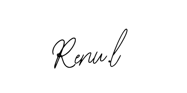 Design your own signature with our free online signature maker. With this signature software, you can create a handwritten (Bearetta-2O07w) signature for name Renu.l. Renu.l signature style 12 images and pictures png