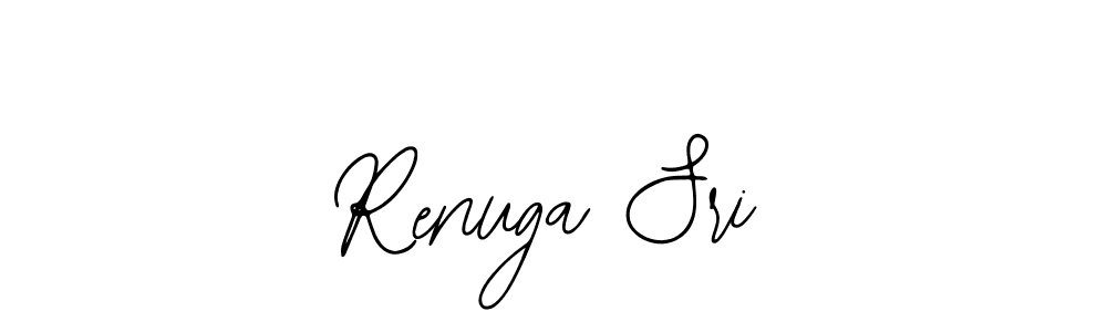 You should practise on your own different ways (Bearetta-2O07w) to write your name (Renuga Sri) in signature. don't let someone else do it for you. Renuga Sri signature style 12 images and pictures png