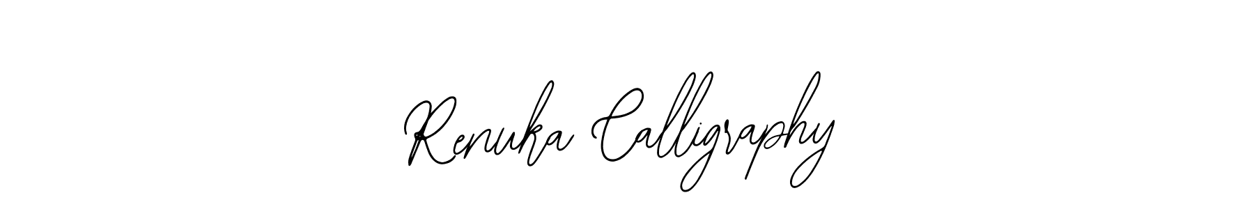 Also we have Renuka Calligraphy name is the best signature style. Create professional handwritten signature collection using Bearetta-2O07w autograph style. Renuka Calligraphy signature style 12 images and pictures png