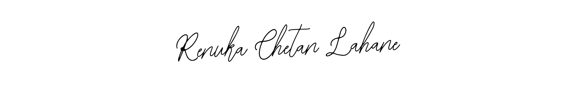 Use a signature maker to create a handwritten signature online. With this signature software, you can design (Bearetta-2O07w) your own signature for name Renuka Chetan Lahane. Renuka Chetan Lahane signature style 12 images and pictures png