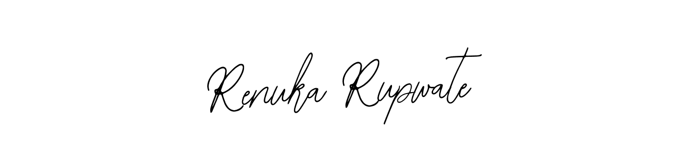 Use a signature maker to create a handwritten signature online. With this signature software, you can design (Bearetta-2O07w) your own signature for name Renuka Rupwate. Renuka Rupwate signature style 12 images and pictures png