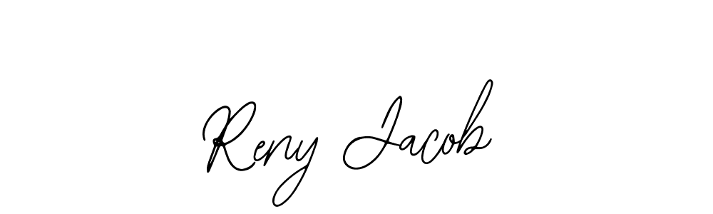 You should practise on your own different ways (Bearetta-2O07w) to write your name (Reny Jacob) in signature. don't let someone else do it for you. Reny Jacob signature style 12 images and pictures png