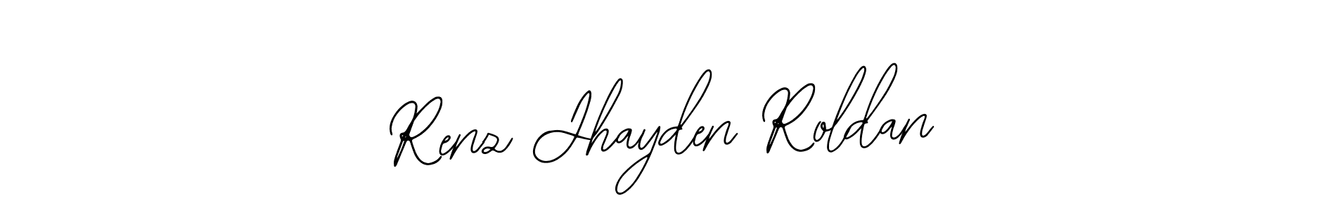 The best way (Bearetta-2O07w) to make a short signature is to pick only two or three words in your name. The name Renz Jhayden Roldan include a total of six letters. For converting this name. Renz Jhayden Roldan signature style 12 images and pictures png