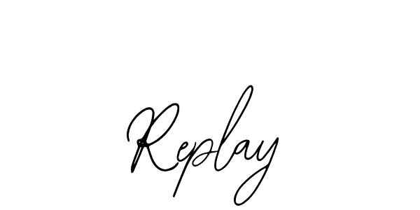 Also we have Replay name is the best signature style. Create professional handwritten signature collection using Bearetta-2O07w autograph style. Replay signature style 12 images and pictures png