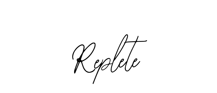 Bearetta-2O07w is a professional signature style that is perfect for those who want to add a touch of class to their signature. It is also a great choice for those who want to make their signature more unique. Get Replete name to fancy signature for free. Replete signature style 12 images and pictures png