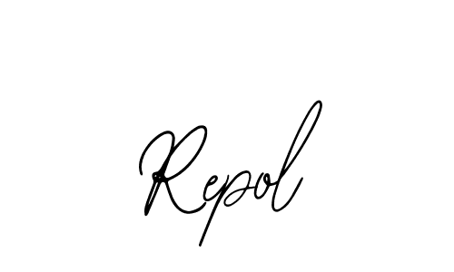 How to make Repol signature? Bearetta-2O07w is a professional autograph style. Create handwritten signature for Repol name. Repol signature style 12 images and pictures png