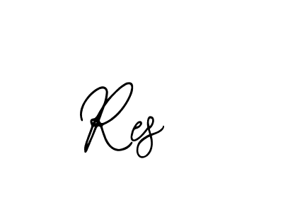 Design your own signature with our free online signature maker. With this signature software, you can create a handwritten (Bearetta-2O07w) signature for name Res . Res  signature style 12 images and pictures png