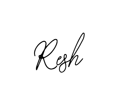 Make a beautiful signature design for name Resh. With this signature (Bearetta-2O07w) style, you can create a handwritten signature for free. Resh signature style 12 images and pictures png