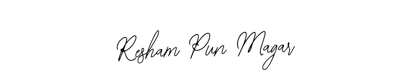 Make a beautiful signature design for name Resham Pun Magar. Use this online signature maker to create a handwritten signature for free. Resham Pun Magar signature style 12 images and pictures png