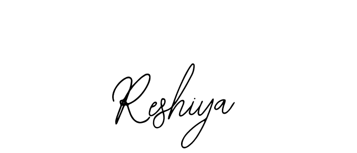 Design your own signature with our free online signature maker. With this signature software, you can create a handwritten (Bearetta-2O07w) signature for name Reshiya. Reshiya signature style 12 images and pictures png