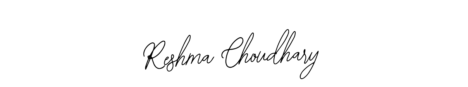 How to make Reshma Choudhary name signature. Use Bearetta-2O07w style for creating short signs online. This is the latest handwritten sign. Reshma Choudhary signature style 12 images and pictures png