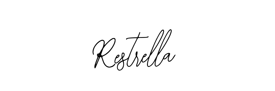 How to make Restrella signature? Bearetta-2O07w is a professional autograph style. Create handwritten signature for Restrella name. Restrella signature style 12 images and pictures png