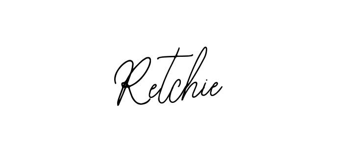 You should practise on your own different ways (Bearetta-2O07w) to write your name (Retchie) in signature. don't let someone else do it for you. Retchie signature style 12 images and pictures png