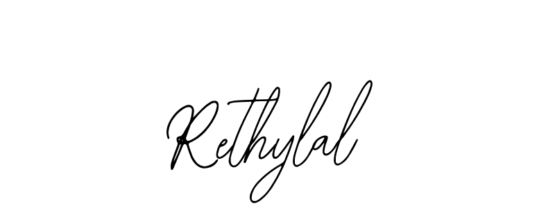 How to make Rethylal name signature. Use Bearetta-2O07w style for creating short signs online. This is the latest handwritten sign. Rethylal signature style 12 images and pictures png