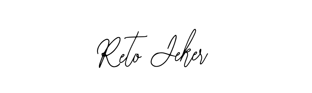 This is the best signature style for the Reto Jeker name. Also you like these signature font (Bearetta-2O07w). Mix name signature. Reto Jeker signature style 12 images and pictures png