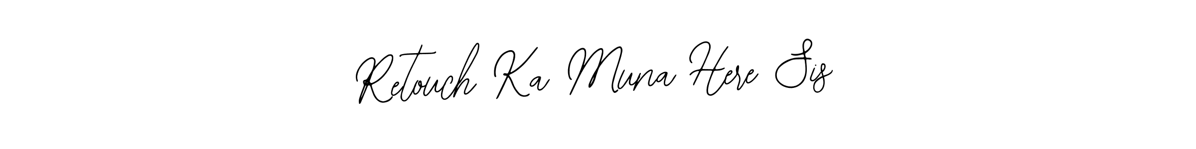 Bearetta-2O07w is a professional signature style that is perfect for those who want to add a touch of class to their signature. It is also a great choice for those who want to make their signature more unique. Get Retouch Ka Muna Here Sis name to fancy signature for free. Retouch Ka Muna Here Sis signature style 12 images and pictures png