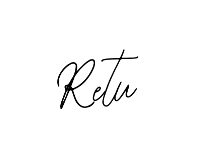 How to make Retu name signature. Use Bearetta-2O07w style for creating short signs online. This is the latest handwritten sign. Retu signature style 12 images and pictures png