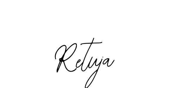 if you are searching for the best signature style for your name Retuja. so please give up your signature search. here we have designed multiple signature styles  using Bearetta-2O07w. Retuja signature style 12 images and pictures png