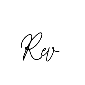 How to make Rev name signature. Use Bearetta-2O07w style for creating short signs online. This is the latest handwritten sign. Rev signature style 12 images and pictures png