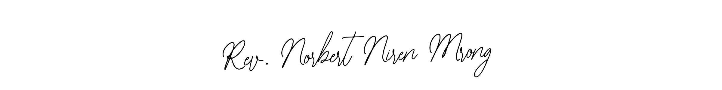 It looks lik you need a new signature style for name Rev. Norbert Niren Mrong. Design unique handwritten (Bearetta-2O07w) signature with our free signature maker in just a few clicks. Rev. Norbert Niren Mrong signature style 12 images and pictures png