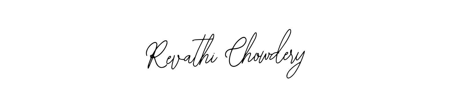 How to Draw Revathi Chowdery signature style? Bearetta-2O07w is a latest design signature styles for name Revathi Chowdery. Revathi Chowdery signature style 12 images and pictures png