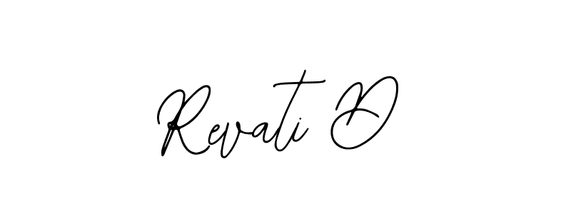 if you are searching for the best signature style for your name Revati D. so please give up your signature search. here we have designed multiple signature styles  using Bearetta-2O07w. Revati D signature style 12 images and pictures png