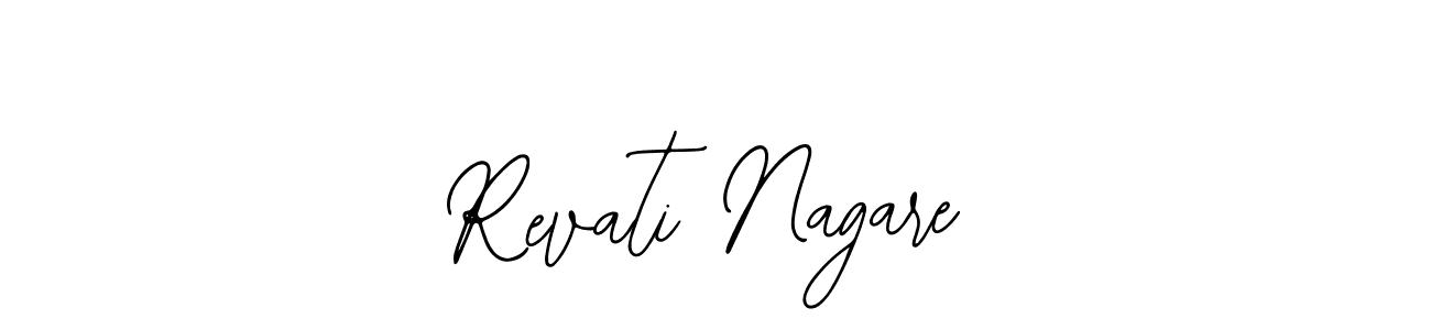 Also You can easily find your signature by using the search form. We will create Revati Nagare name handwritten signature images for you free of cost using Bearetta-2O07w sign style. Revati Nagare signature style 12 images and pictures png