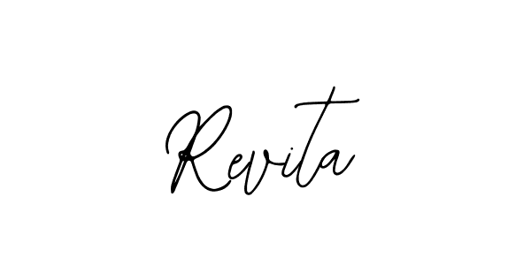 How to make Revita name signature. Use Bearetta-2O07w style for creating short signs online. This is the latest handwritten sign. Revita signature style 12 images and pictures png