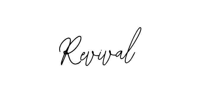 Make a beautiful signature design for name Revival. With this signature (Bearetta-2O07w) style, you can create a handwritten signature for free. Revival signature style 12 images and pictures png