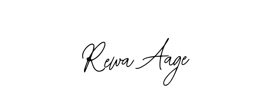 The best way (Bearetta-2O07w) to make a short signature is to pick only two or three words in your name. The name Rewa Aage include a total of six letters. For converting this name. Rewa Aage signature style 12 images and pictures png