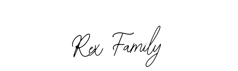 How to make Rex Family signature? Bearetta-2O07w is a professional autograph style. Create handwritten signature for Rex Family name. Rex Family signature style 12 images and pictures png