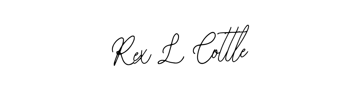 Make a beautiful signature design for name Rex L Cottle. With this signature (Bearetta-2O07w) style, you can create a handwritten signature for free. Rex L Cottle signature style 12 images and pictures png