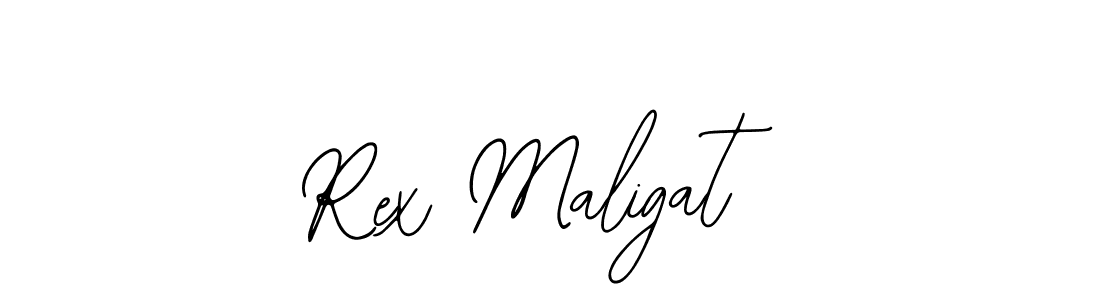 How to make Rex Maligat name signature. Use Bearetta-2O07w style for creating short signs online. This is the latest handwritten sign. Rex Maligat signature style 12 images and pictures png