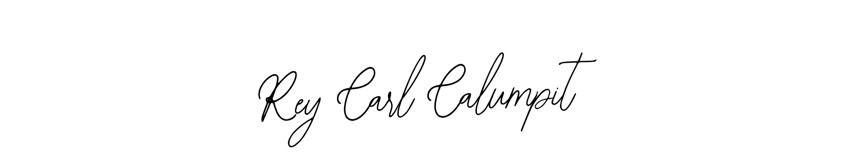 How to make Rey Carl Calumpit name signature. Use Bearetta-2O07w style for creating short signs online. This is the latest handwritten sign. Rey Carl Calumpit signature style 12 images and pictures png