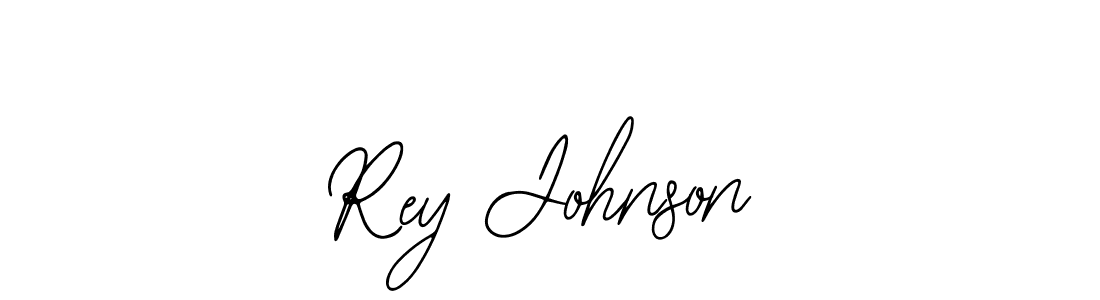 Use a signature maker to create a handwritten signature online. With this signature software, you can design (Bearetta-2O07w) your own signature for name Rey Johnson. Rey Johnson signature style 12 images and pictures png