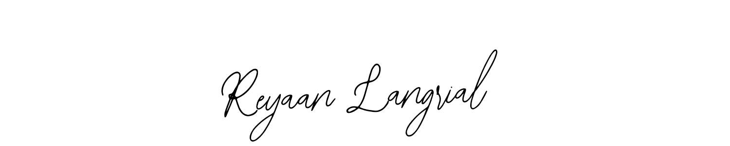 Also we have Reyaan Langrial name is the best signature style. Create professional handwritten signature collection using Bearetta-2O07w autograph style. Reyaan Langrial signature style 12 images and pictures png